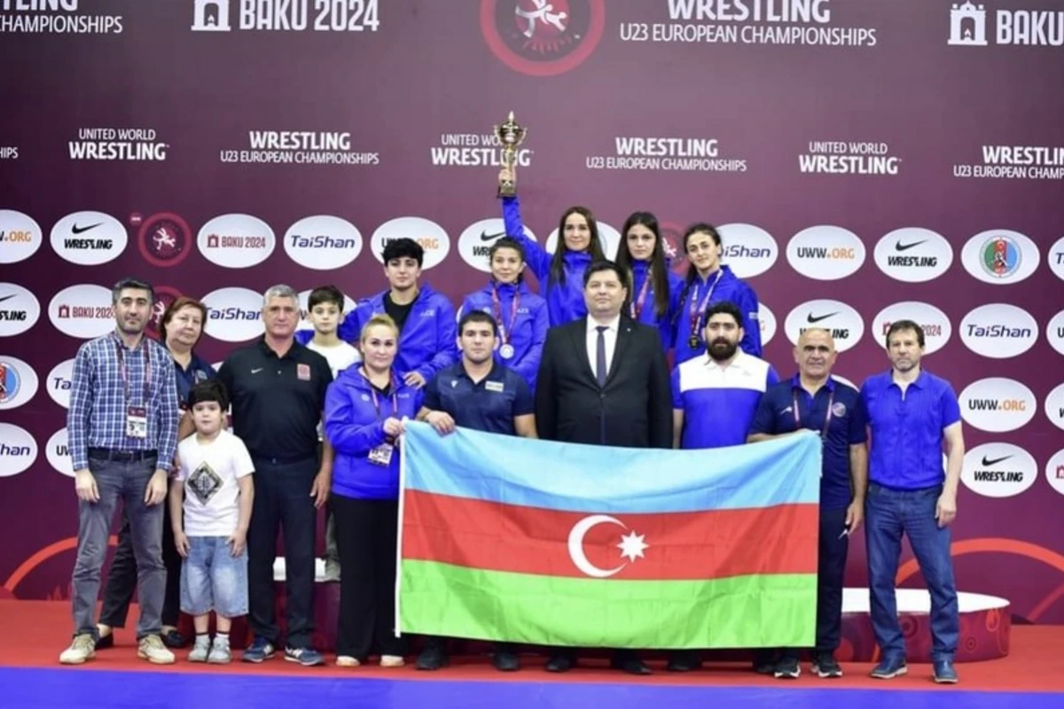 Azərbaycanın qadınlardan ibarət güləş millisi Avropa çempionatında üçüncü yerə çıxıb