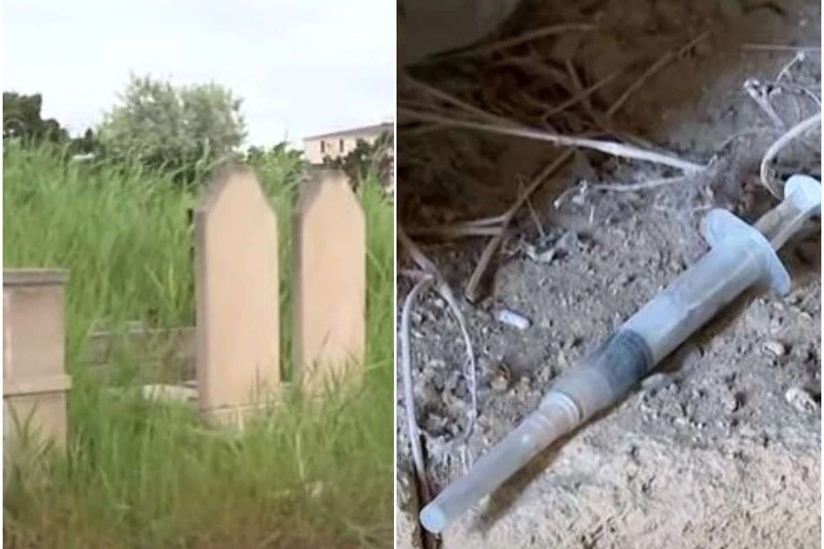 Bakıda narkomanların yuvasına çevrilən QƏBİRİSTANLIQ - VİDEO