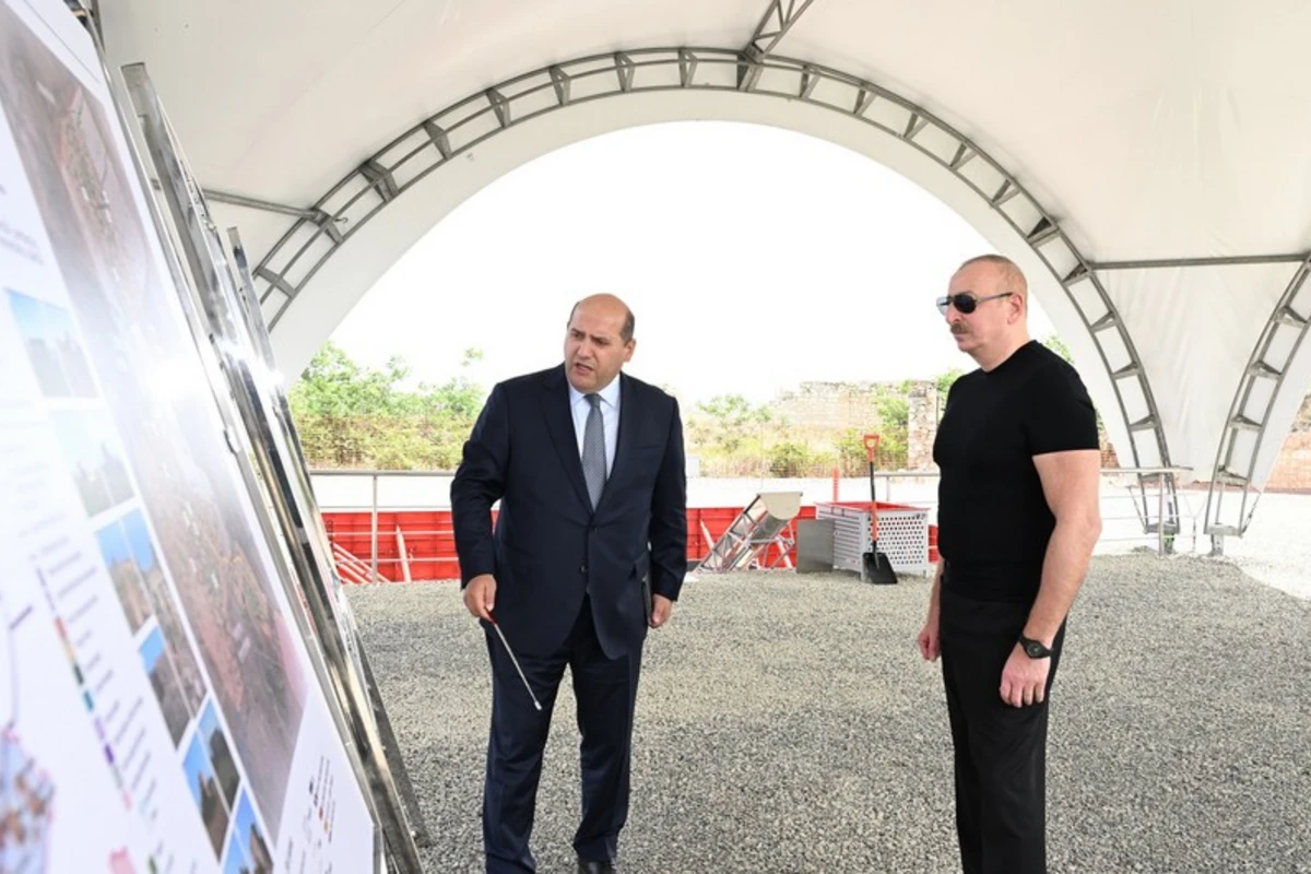 Ağdam rayonunun Güllücə kəndinin təməli qoyulub - FOTO - YENİLƏNİB