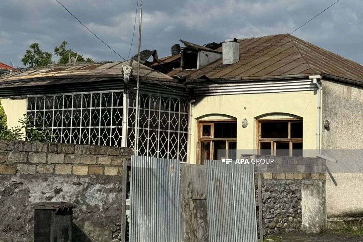 Zaqatalada fərdi yaşayış evini ildırım vurub - FOTO