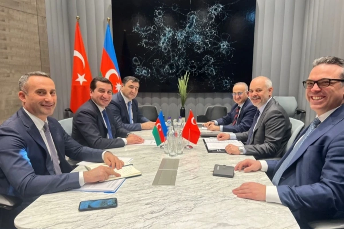 Prezidentin köməkçisi Türkiyə və Özbəkistandan olan həmkarları ilə görüşüb - FOTO