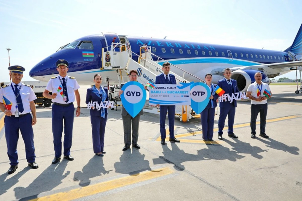 AZAL Buxarestə ilk reysini həyata keçirib - FOTO