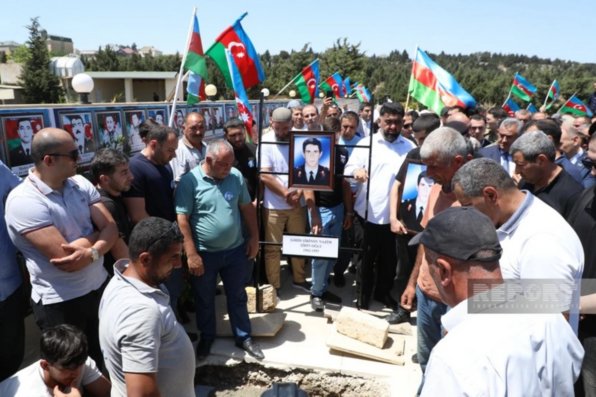 31 il sonra meyit qalıqları tapılmış şəhid dəfn olunub - FOTO