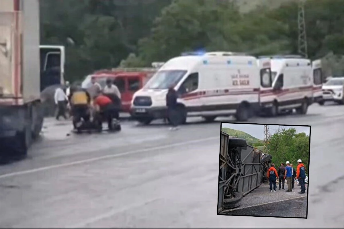 В ДТП с автобусом в Турции погибли 2 человека, еще 30 пострадали - ВИДЕО В ДТП с автобусом в Турции погибли 2 человека, еще 30 пострадали - ВИДЕО