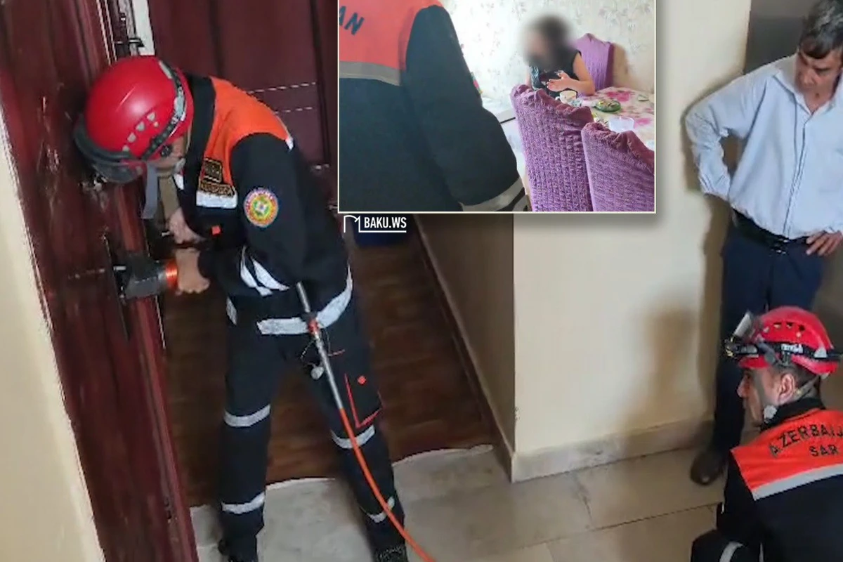 Qonşular çağırdı, FHN köməyə yetişdi - 33 yaşlı qadın belə xilas olundu - VİDEO