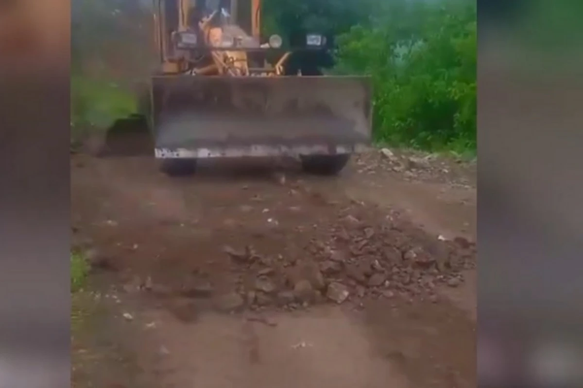 Sel suları Şamaxıda və Daşkəsəndə yol infrastrukturuna ziyan vurub - VİDEO