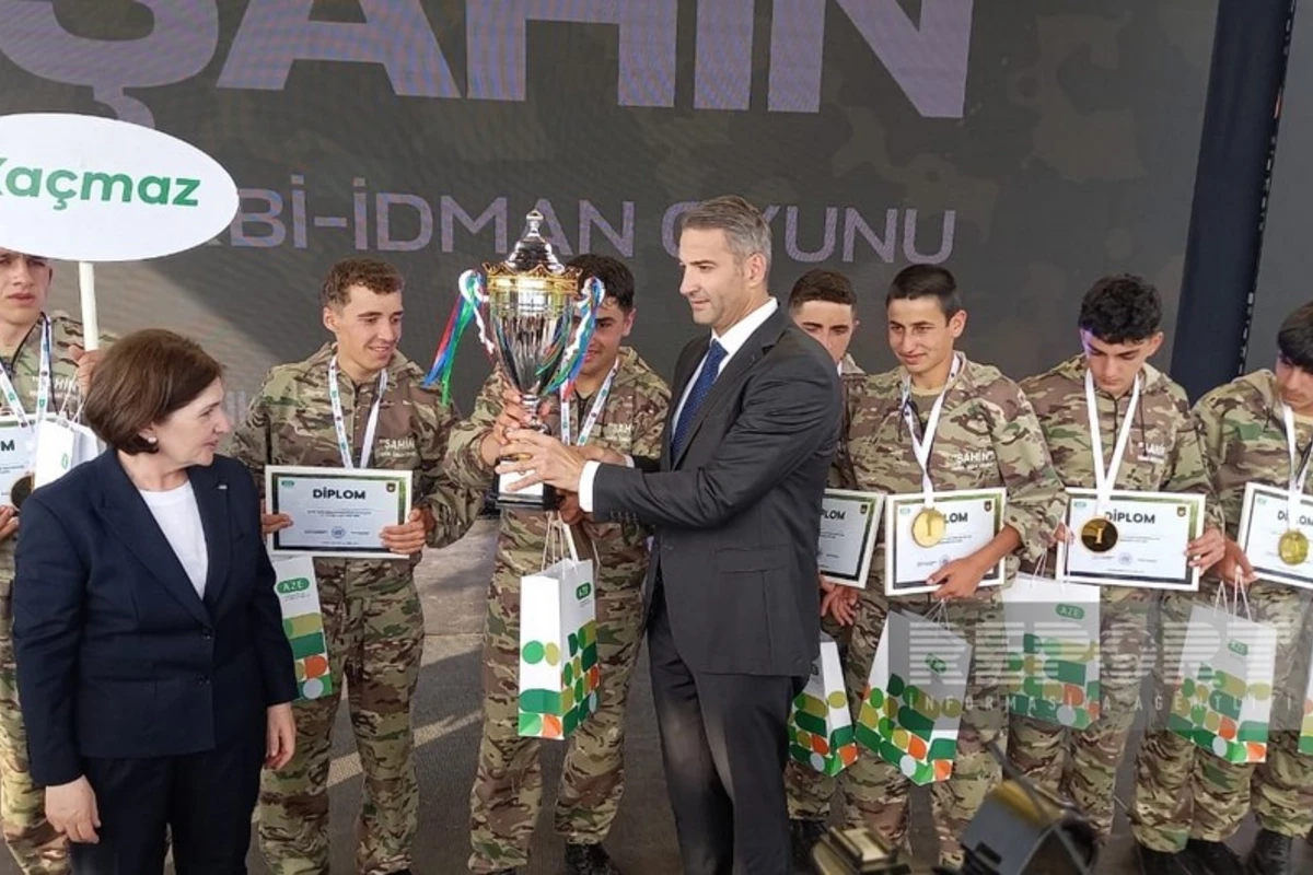 “Şahin” hərbi-idman oyunlarının qalib komandaları mükafatlandırılıb - FOTO