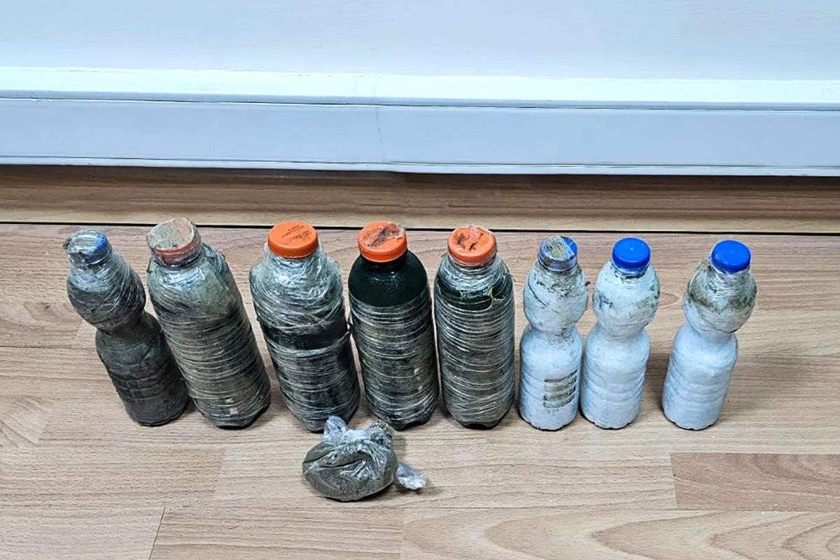 İrandan Bakıya su butulkalarında narkotik gətirmək istədilər - FOTO