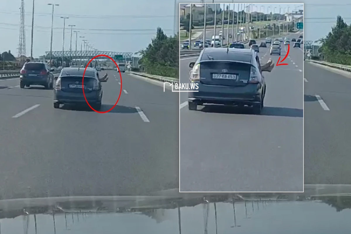 Paytaxtda daha bir Prius diqqət mərkəzində - Sərnişin ayaqlarını pəncərədən çıxardı - VİDEO Paytaxtda daha bir Prius diqqət mərkəzində - Sərnişin ayaqlarını pəncərədən çıxardı - VİDEO