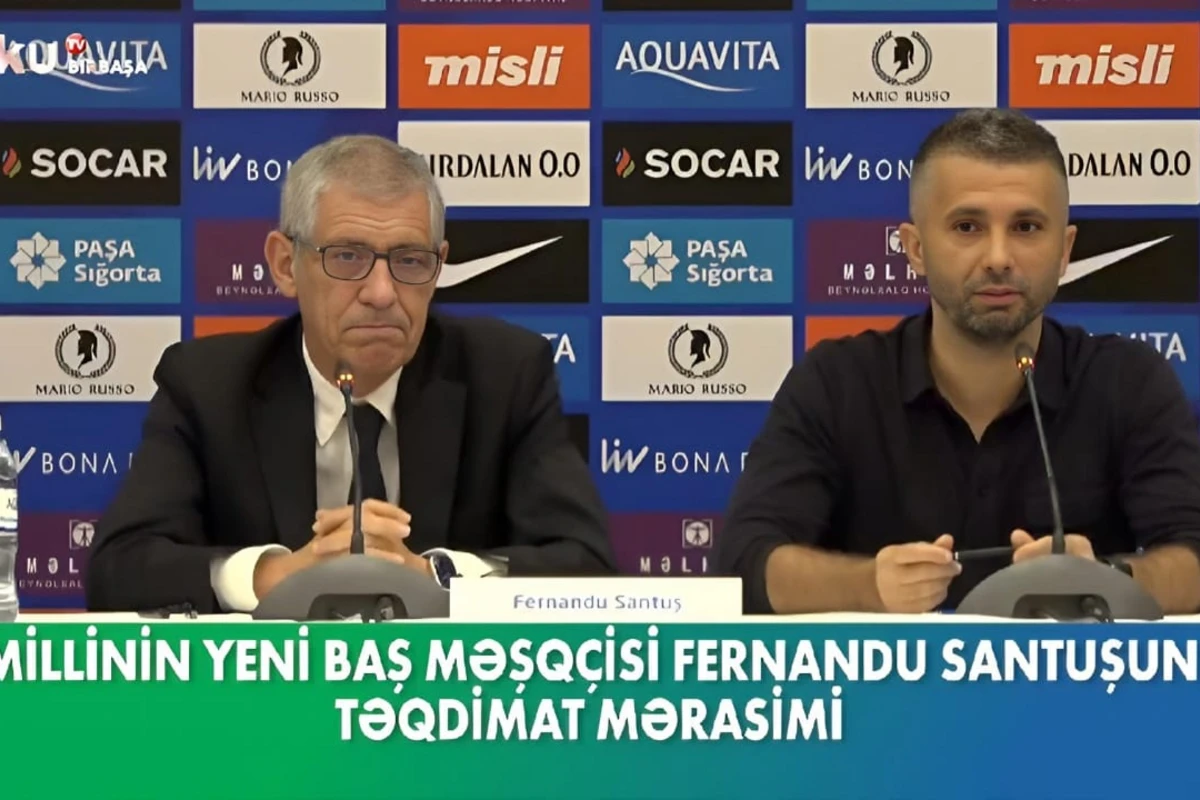 Azərbaycan millisinin yeni baş məşqçisi təqdim olundu - VİDEO Azərbaycan millisinin yeni baş məşqçisi təqdim olundu - VİDEO