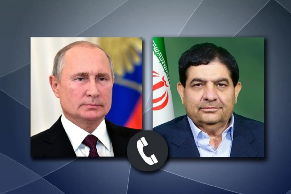 Vladimir Putinlə İran Prezidenti vəzifəsini icra edən Məhəmməd Moxber arasında telefon danışığı olub Vladimir Putinlə İran Prezidenti vəzifəsini icra edən Məhəmməd Moxber arasında telefon danışığı olub