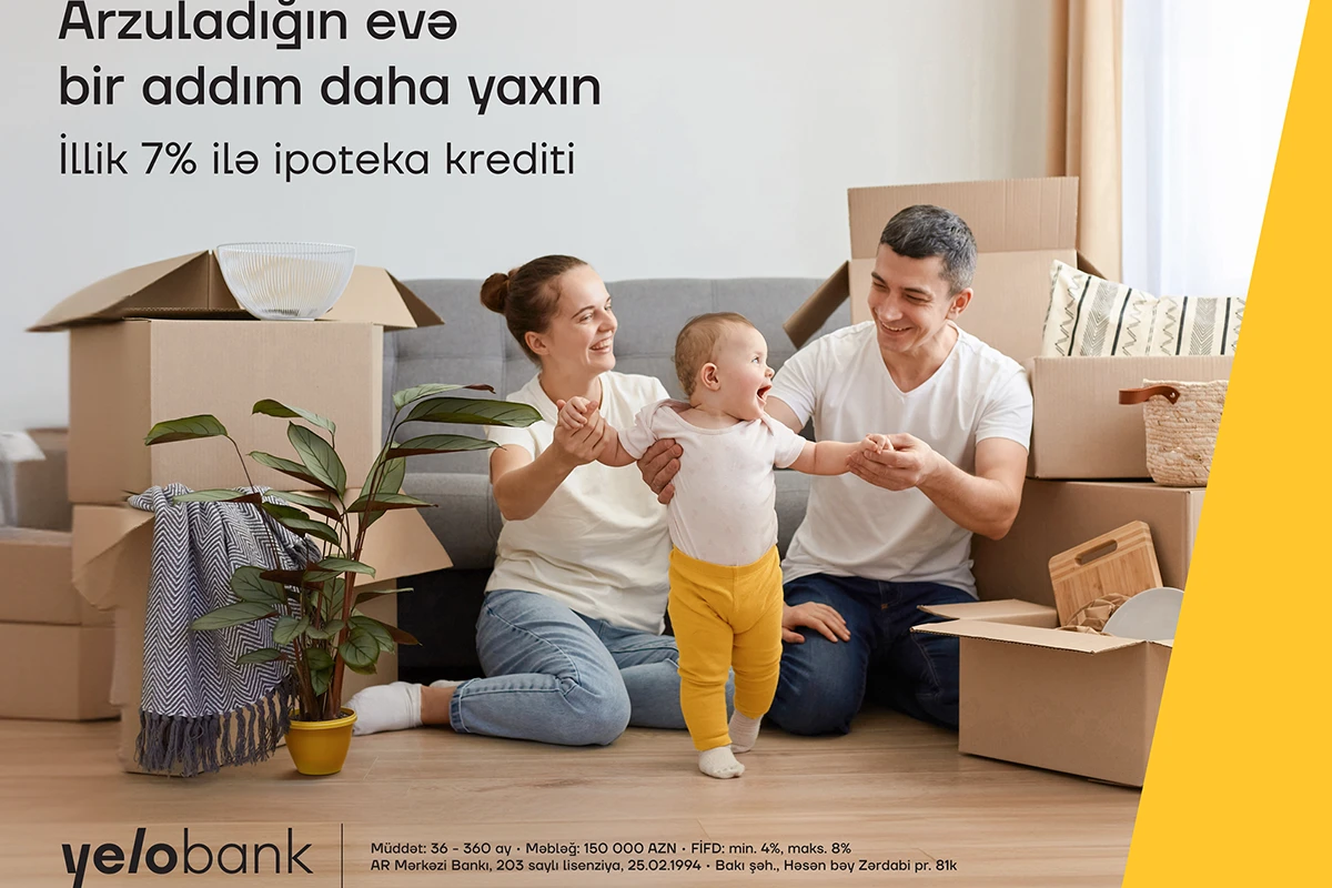 Yelo Bank-ın sərfəli ipoteka kreditini qaçırma!