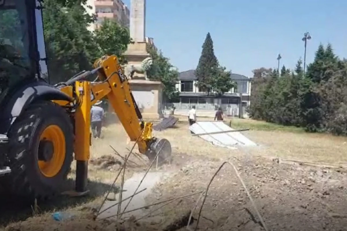 Gəncədə qanunsuz tikinti işlərinin qarşısı alınıb - FOTO/VİDEO