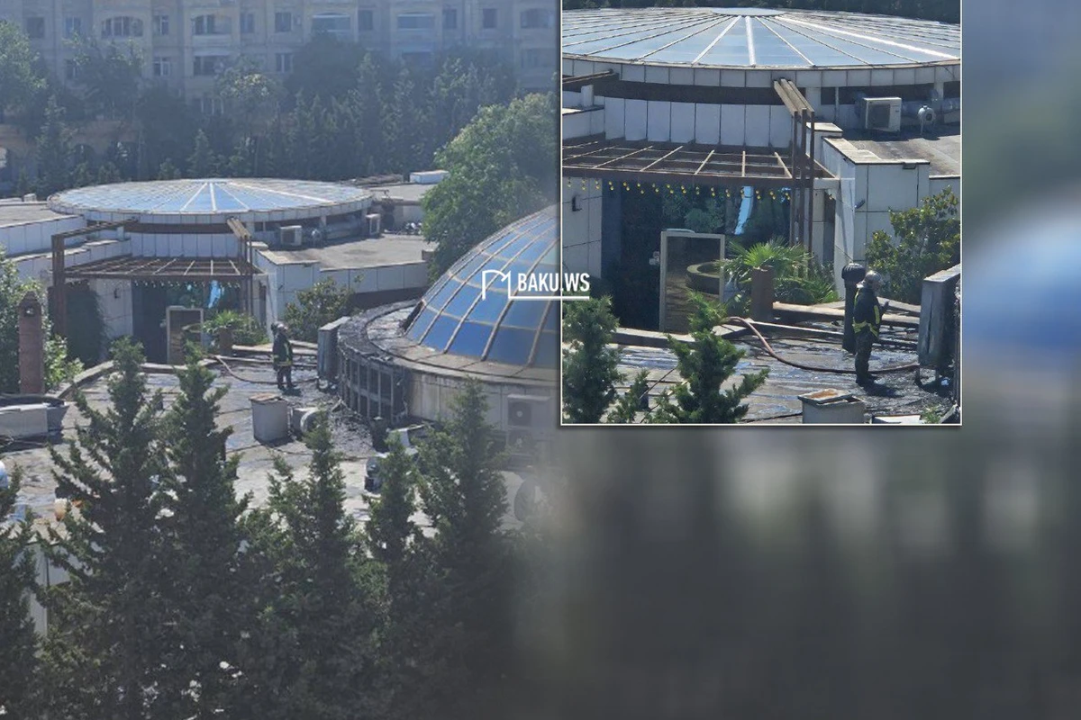 Bakıda restoranda baş verən yanğın söndürülüb - YENİLƏNİB - FOTO/VİDEO