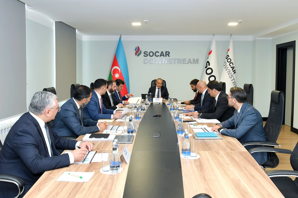 SOCAR-ın Müşahidə Şurasının sədrinin iştirakı ilə “SOCAR Downstream Management” şirkətində görülmüş işlərlə əlaqədar hesabat görüşü keçirilib - FOTO