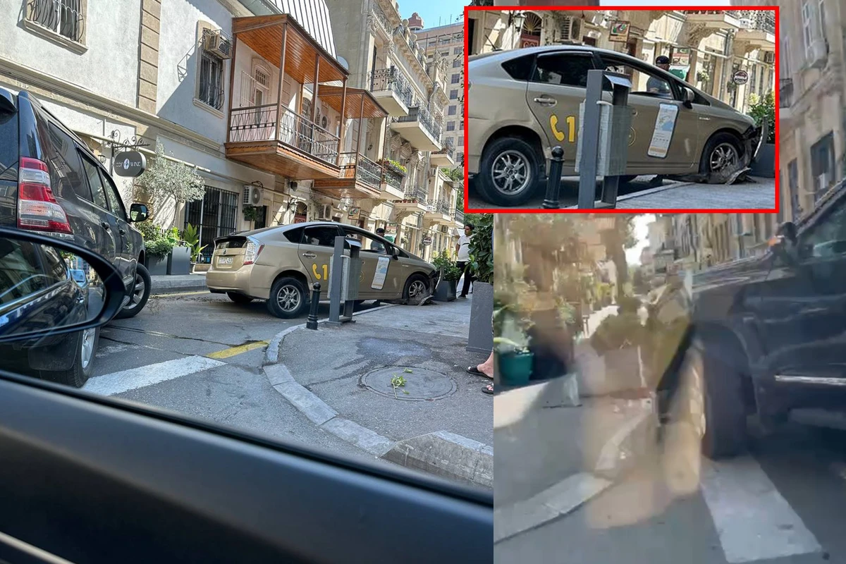 Bakıda yol qəzası olub - FOTO/VİDEO