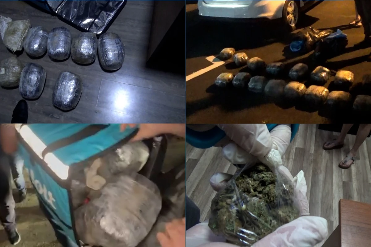 Bakıda narkokuryerlik edən “Wolt” sürücüsü və eyni əməli törədən qadın saxlanılıb - FOTO/VİDEO