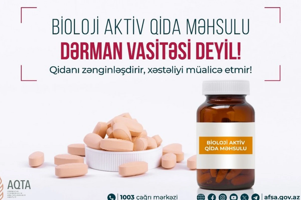 AQTA bioloji aktiv qida məhsulları ilə bağlı xəbərdarlıq edib