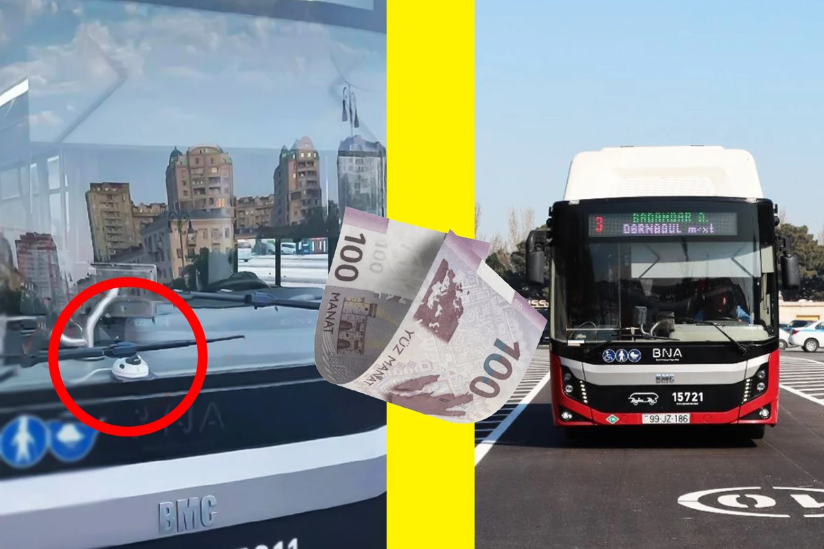 Новые устройства в автобусах будут опознавать номера нарушителей - Штраф 100 манатов