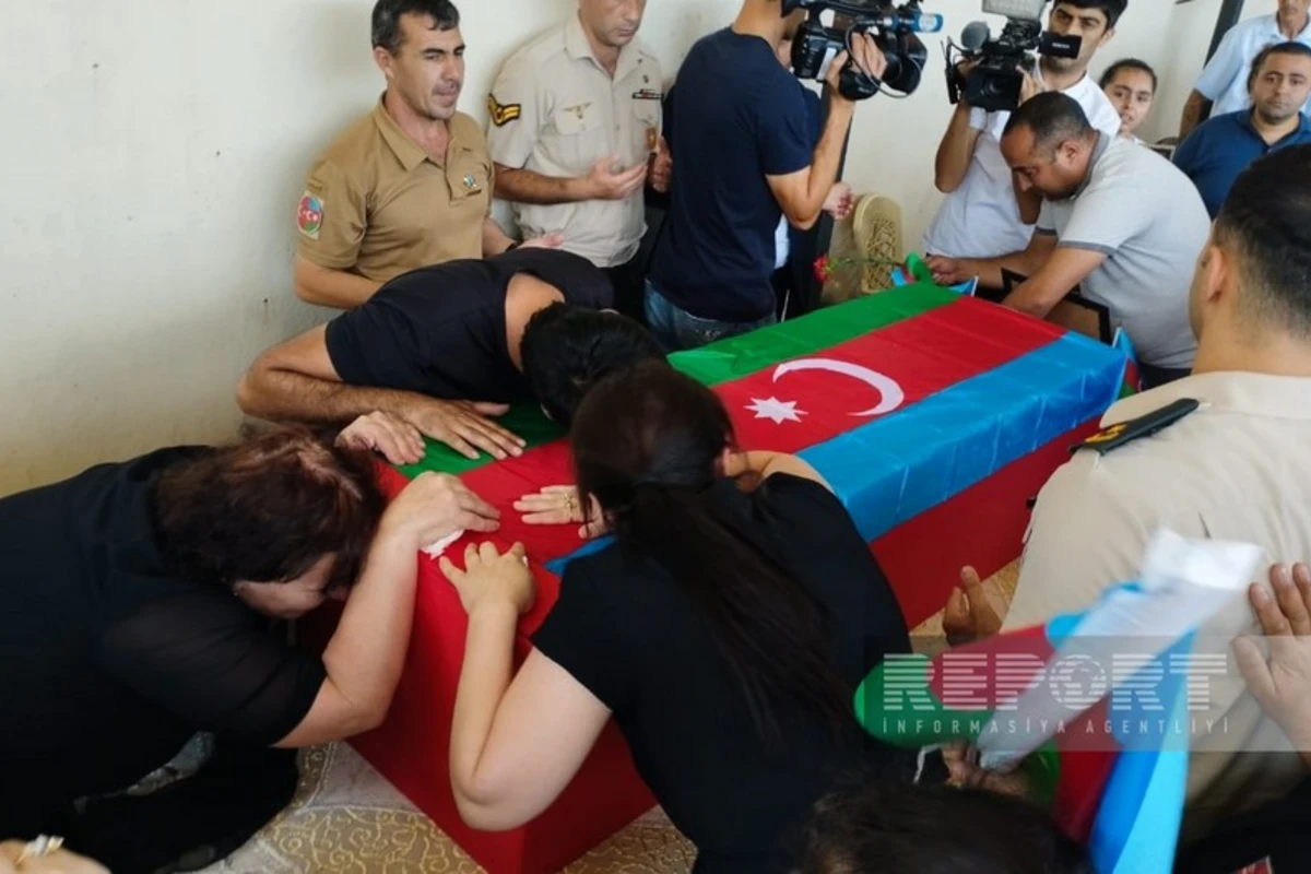 Abşeronda Xocalı şəhidi Usubəli Qarayevlə vida mərasimi keçirilib - FOTO