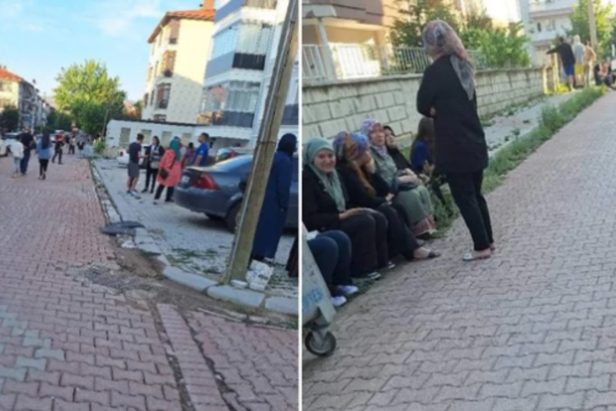 Türkiyədə zəlzələ oldu - İnsanlar küçəyə axın etdi - FOTO/VİDEO