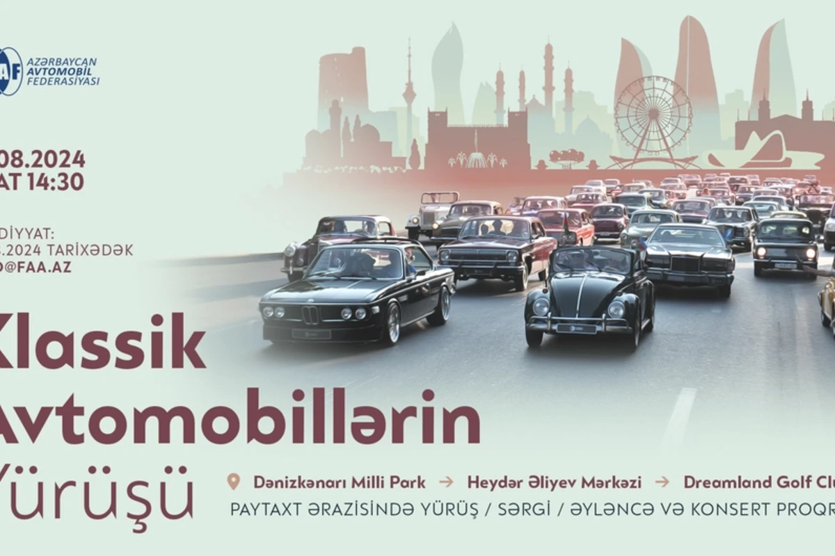 Klassik avtomobillərin yürüşünə qeydiyyat başlayır Klassik avtomobillərin yürüşünə qeydiyyat başlayır