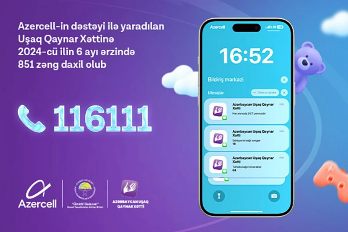“Uşaq Qaynar Xətti”nə son altı ayda 851 müraciət daxil olub “Uşaq Qaynar Xətti”nə son altı ayda 851 müraciət daxil olub