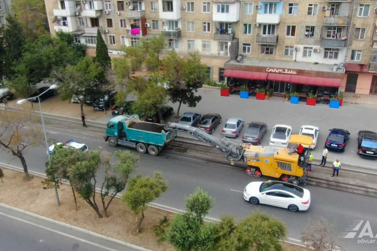 Bakıda bu küçənin bir hissəsi təmir olunur - FOTO/VİDEO