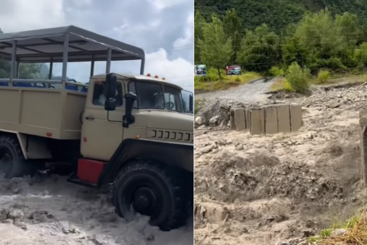 Интенсивные ливни на западе Азербайджана вызвали ряд последствий - ВИДЕО