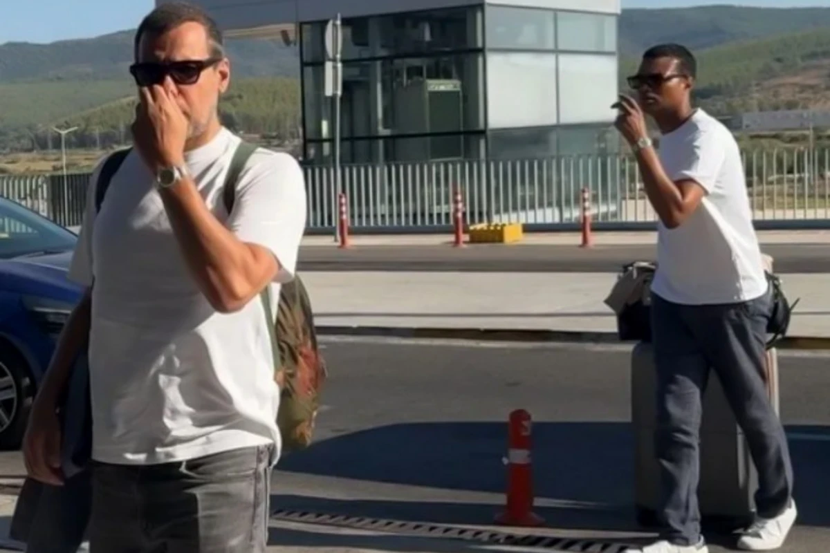 Fransız aktyor kişi sevgilisi ilə Bodrum hava limanında görüntülənib - FOTO