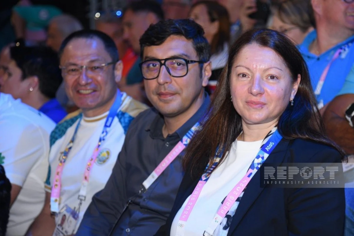 Azərbaycan rəsmiləri Paris-2024 Yay Olimpiya Oyunlarında güləş yarışlarını izləyirlər Azərbaycan rəsmiləri Paris-2024 Yay Olimpiya Oyunlarında güləş yarışlarını izləyirlər