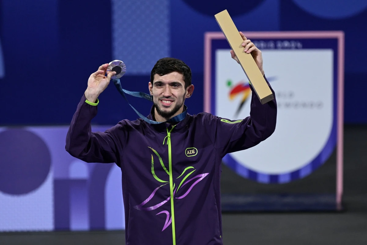 Paris-2024: Azərbaycan taekvondoçusu gümüş medal qazanıb - FOTO