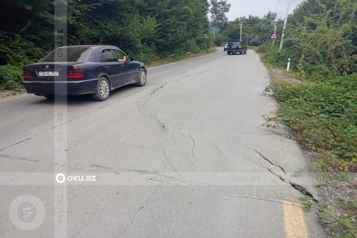 Basqal avtomobil yolunda torpaq sürüşməsi olub - FOTO/VİDEO - YENİLƏNİB