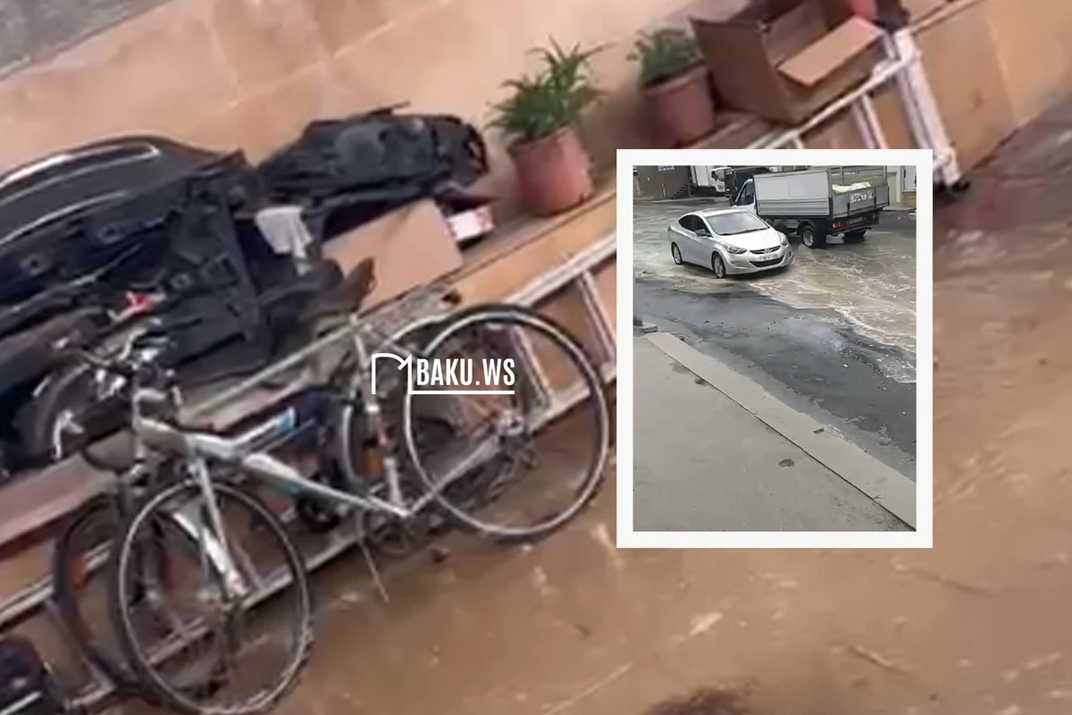 Прорыв трубы в Бадамдаре затопил дома и улицы - ОБНОВЛЕНО - ВИДЕО Прорыв трубы в Бадамдаре затопил дома и улицы - ОБНОВЛЕНО - ВИДЕО