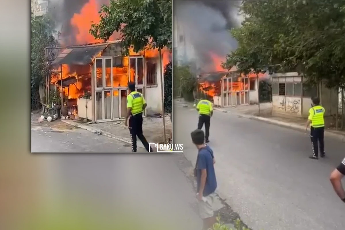 В Баку произошел сильный пожар - ВИДЕО В Баку произошел сильный пожар - ВИДЕО