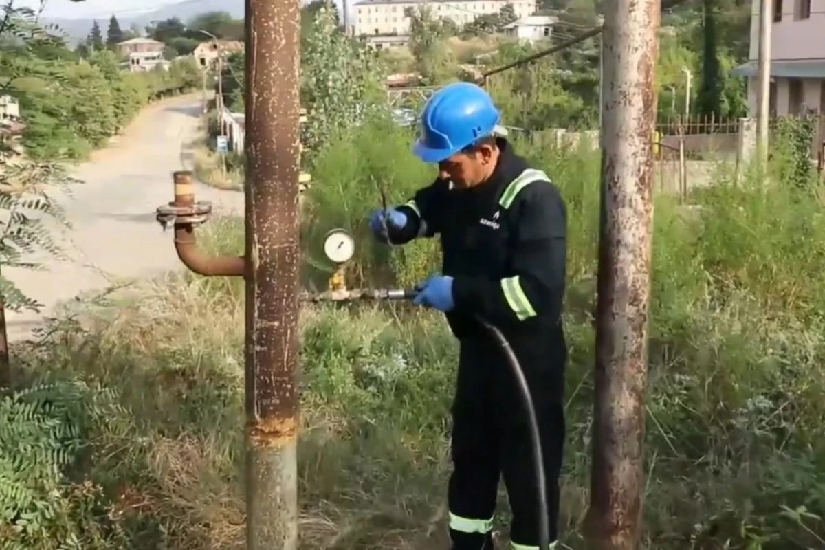 “Azəriqaz” Xankəndidə qaz təchizatı infrastrukturunu bərpa edir - VİDEO