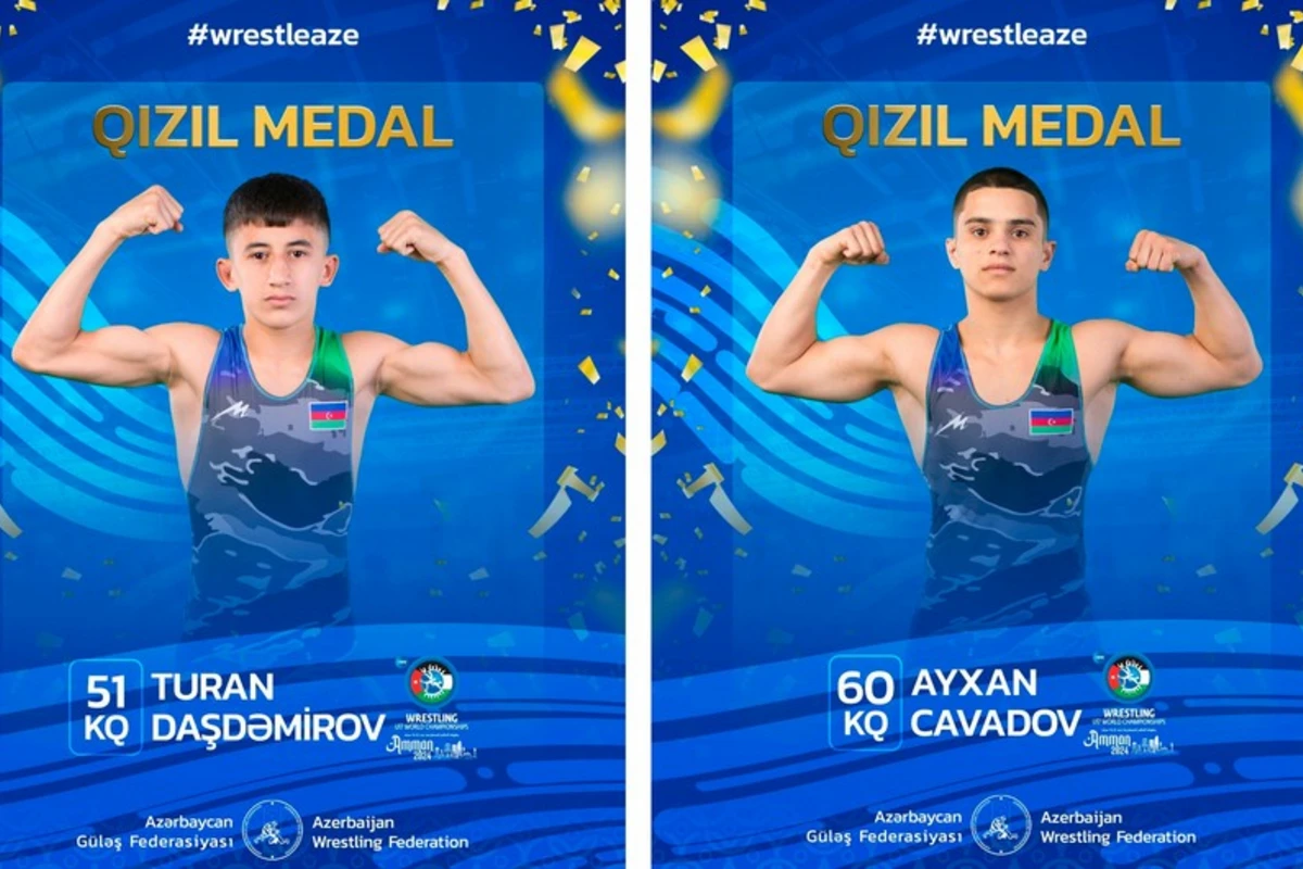 Azərbaycanın iki güləşçisi dünya çempionatının qızıl medalını qazanıb