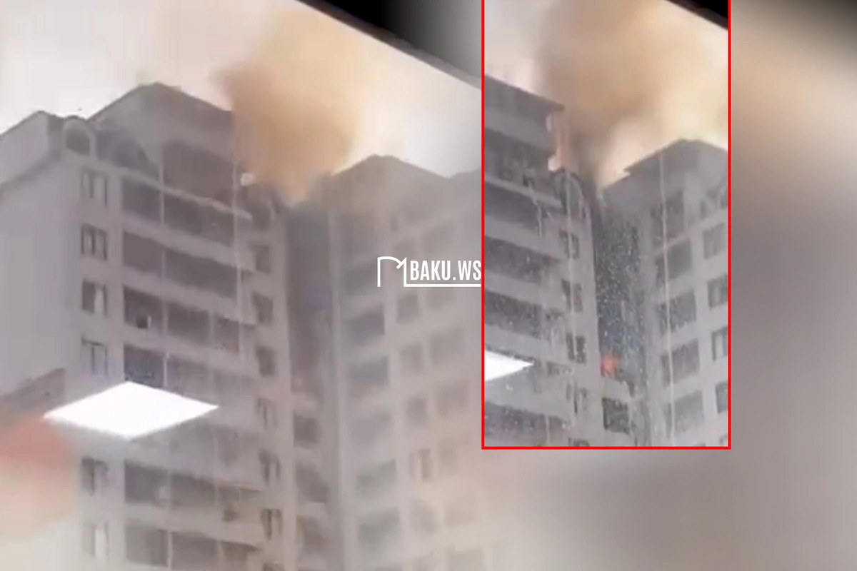 Bakının Nəsimi rayonunda binadakı yanğın söndürüldü