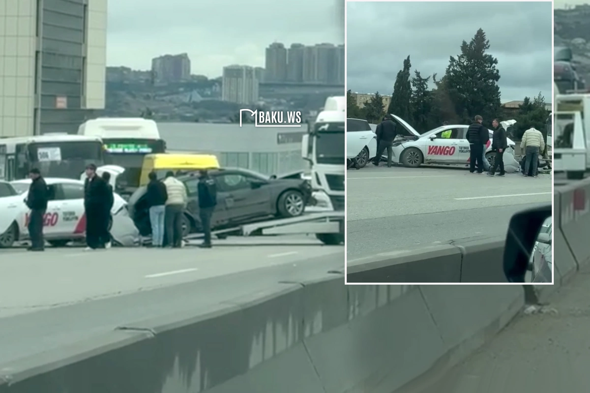 Bakı-Sumqayıt yolunda 5 maşın toqquşub