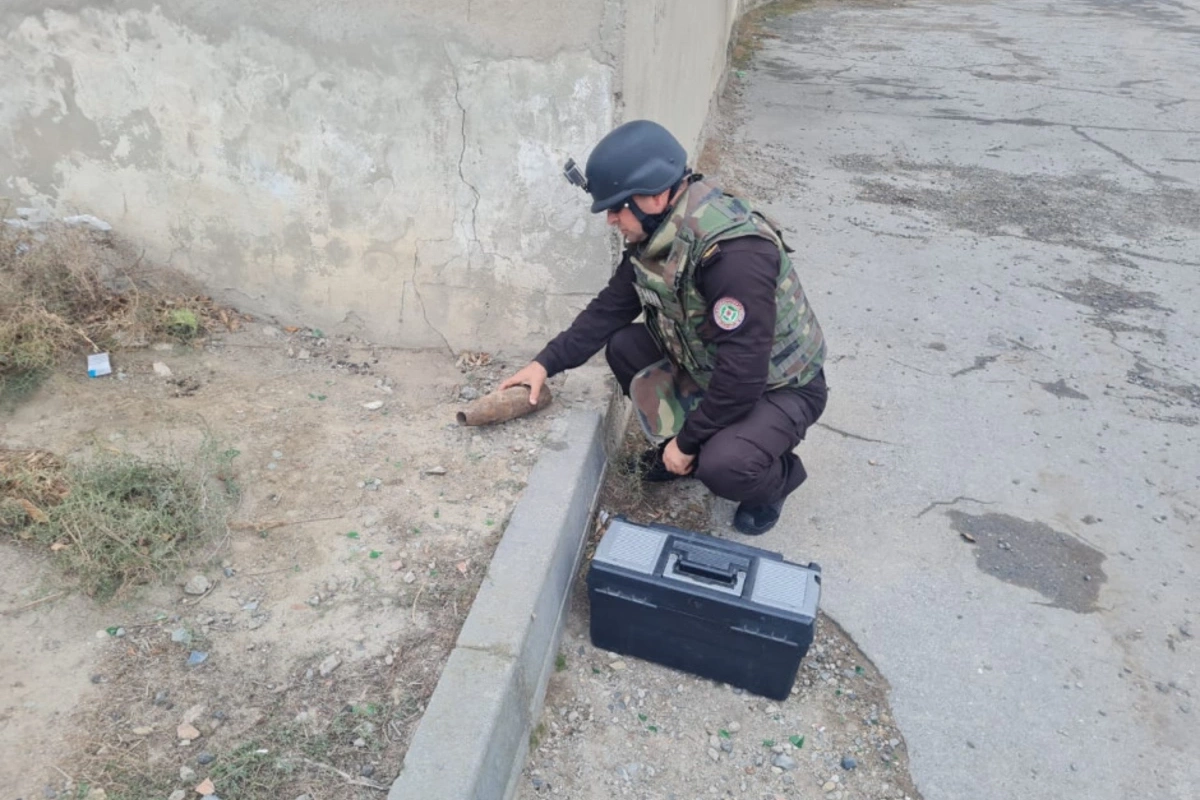 Top mərmiləri tapıldı — əraziyə nazirliyin xüsusi qrupu cəlb olundu