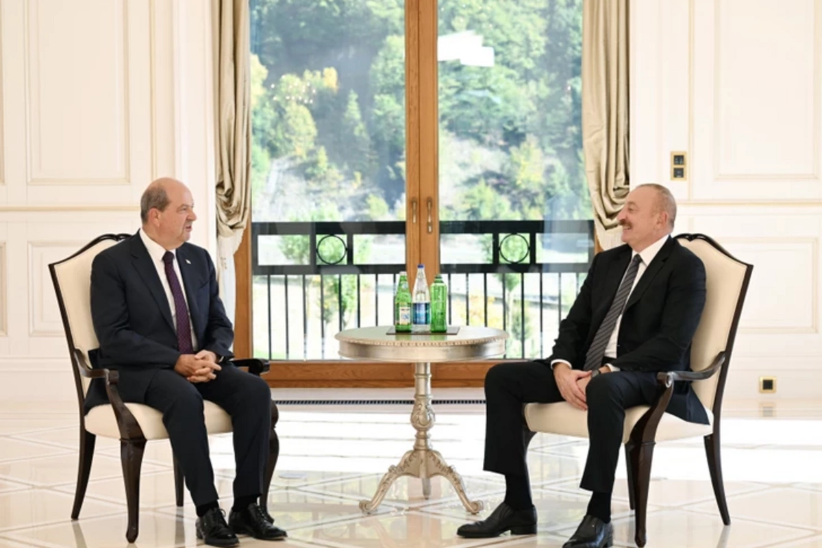 Ilham Aliyev met with the President of TRNC in Gabala
