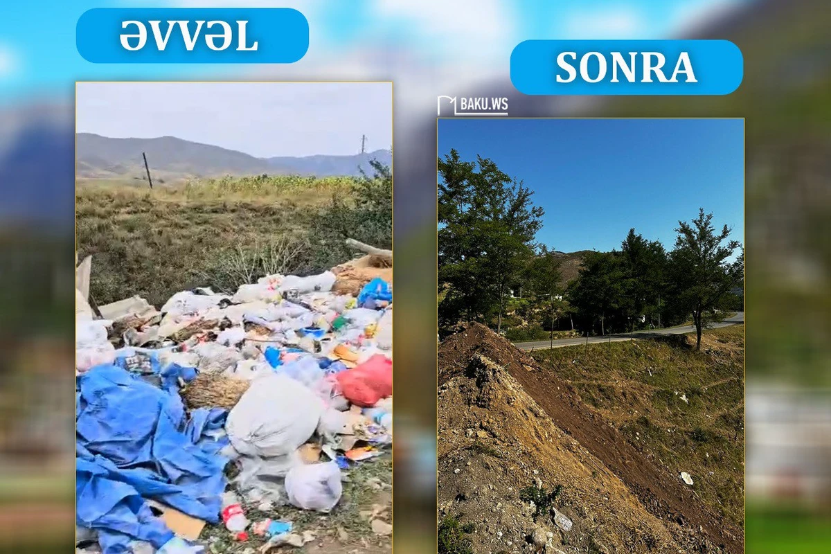 Gədəbəydəki xoşagəlməz mənzərə aradan qaldırıldı