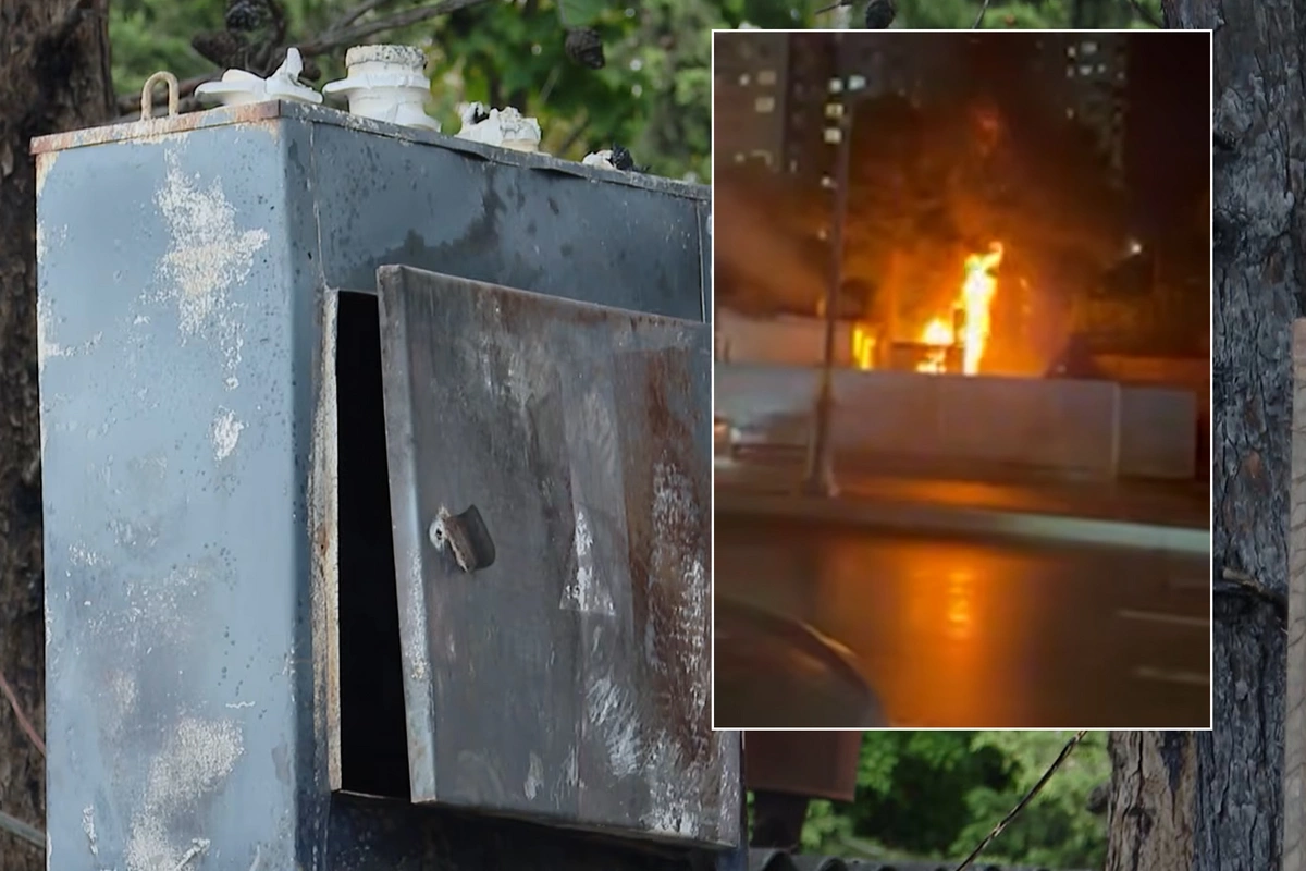 В Баку во время свадьбы загорелся трансформатор