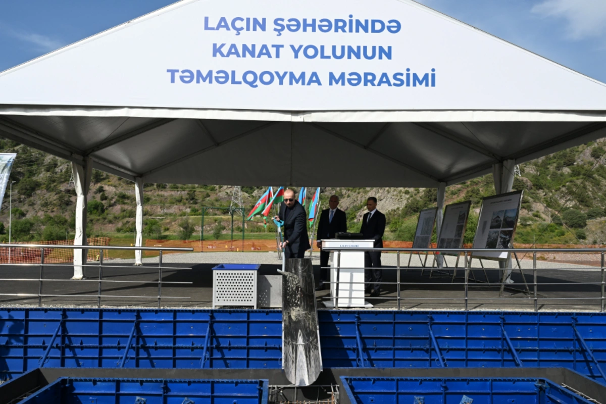 The President laid the foundation for the Lachin cable car