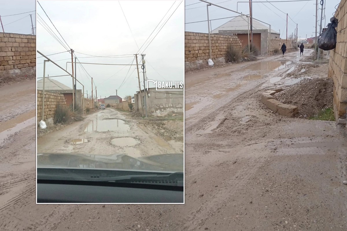 Bərbad vəziyyətə düşən yollardan ŞİKAYƏT