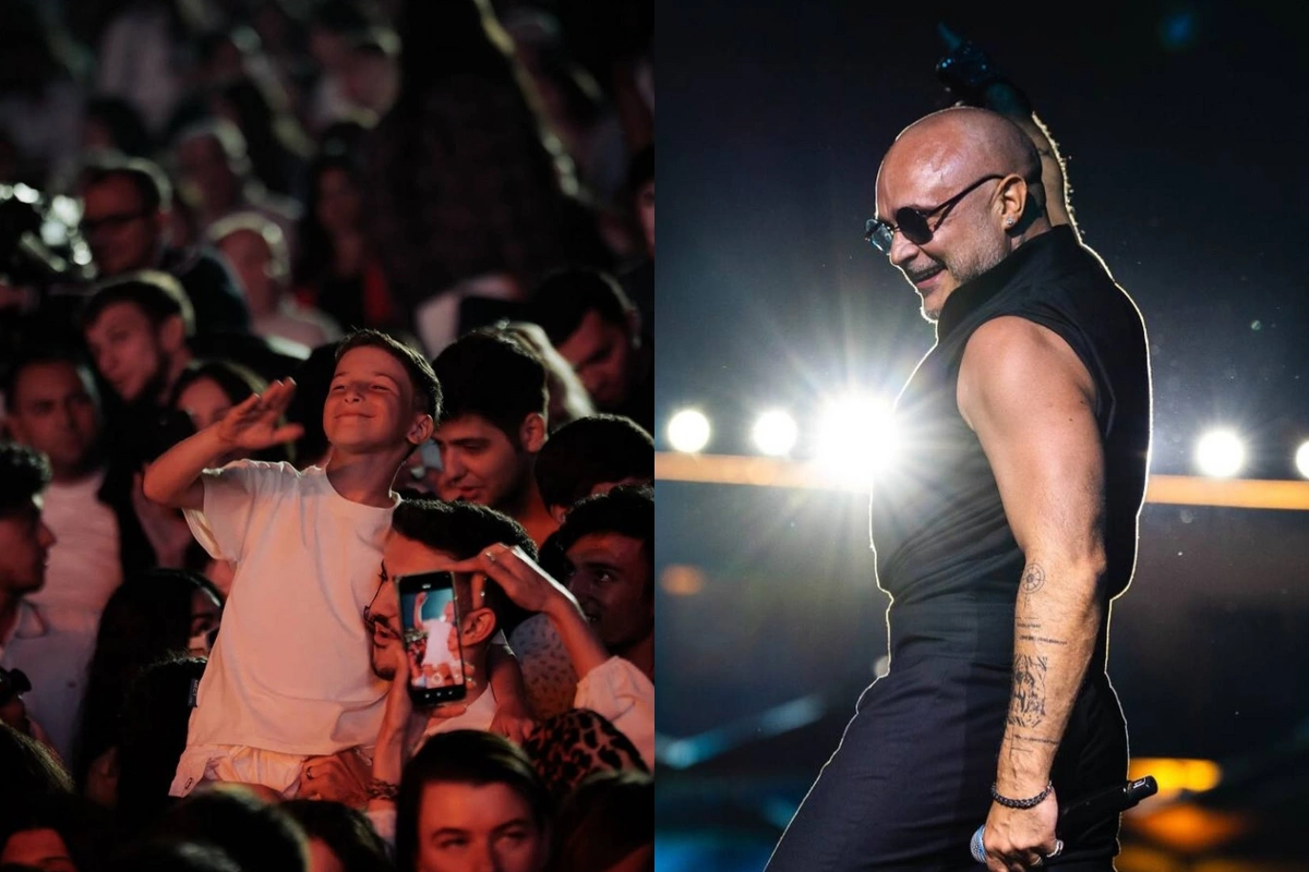 Miri Yusifin yağış altında baş tutan konsertindən görüntülər
