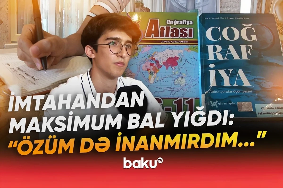 Həmyaşıdlarına örnək olan Paşa uğurunun sirlərini bölüşdü: Əsas məsələ çox oxumaq deyil