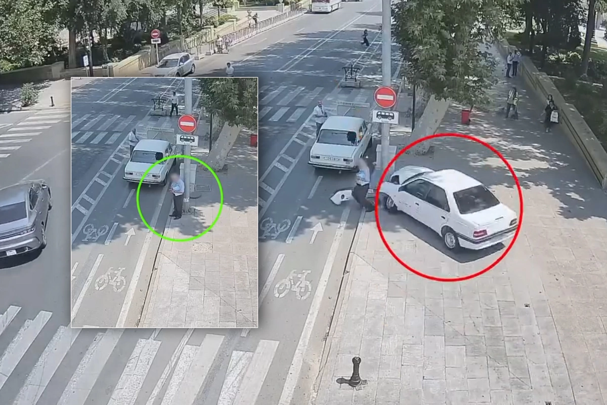 Bakıda piyadalar ölümdən son anda xilas oldular