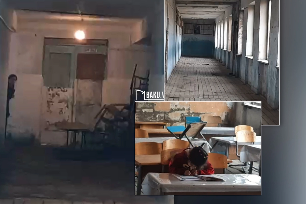 Sabirabadın şəraitsiz məktəbi - Tualeti belə bağlıdır...