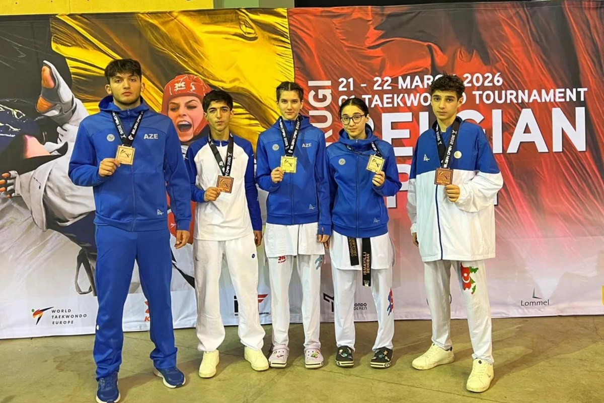 Gənc taekvondoçumuz Belçikada qızıl medal qazandı